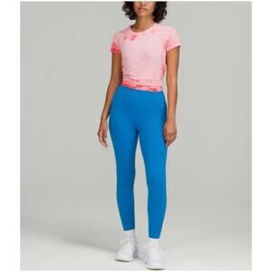 Lululemon Women’s Sz 12 Blue High Rise Leggings Base Pace Running Nulux